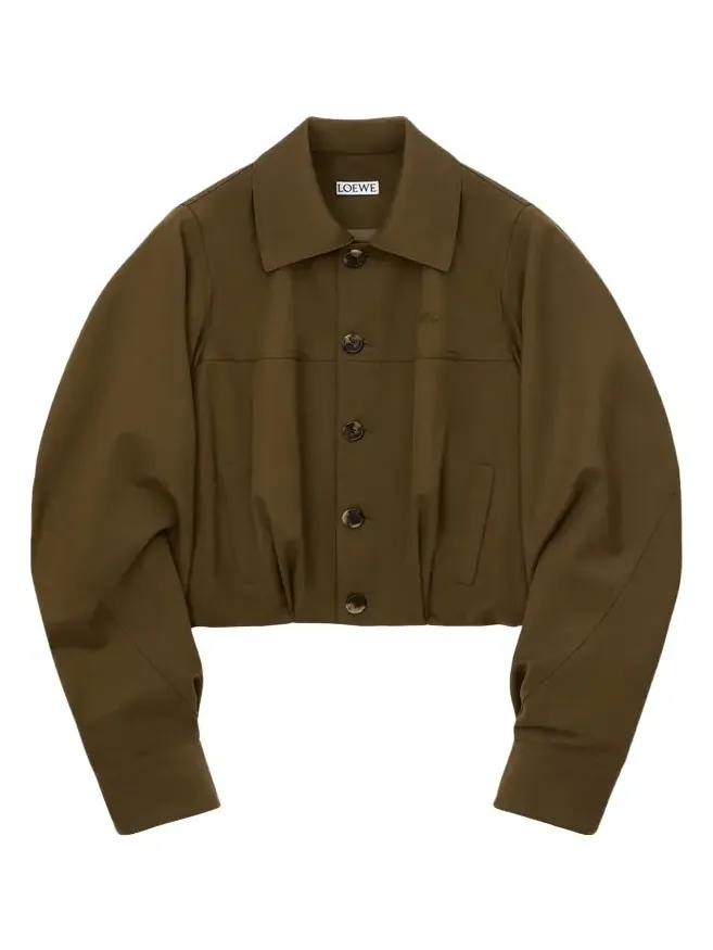 Single-Breasted Cotton Balloon Jacket Single-Breasted Cotton Balloon Jacket