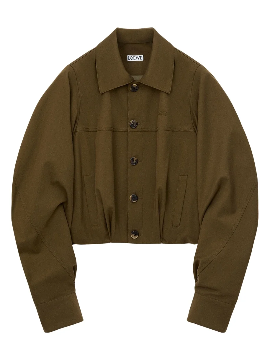 Single-Breasted Cotton Balloon Jacket Single-Breasted Cotton Balloon Jacket