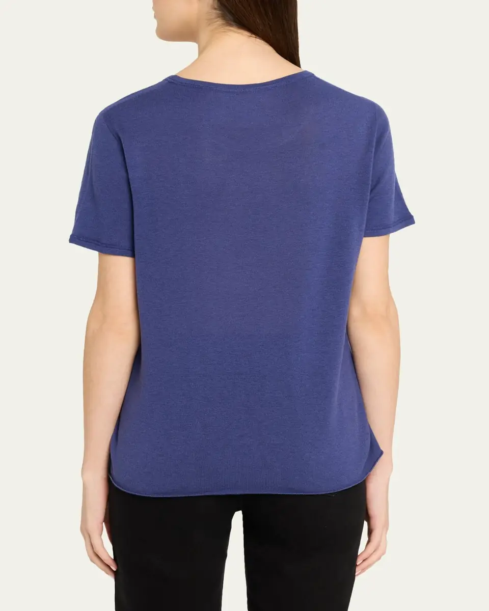 MAJESTIC FILATURES Machine Washable Cashmere Crewneck T-Shirt | Thumbnail 11 MAJESTIC FILATURES Machine Washable Cashmere Crewneck T-Shirt | Thumbnail 11