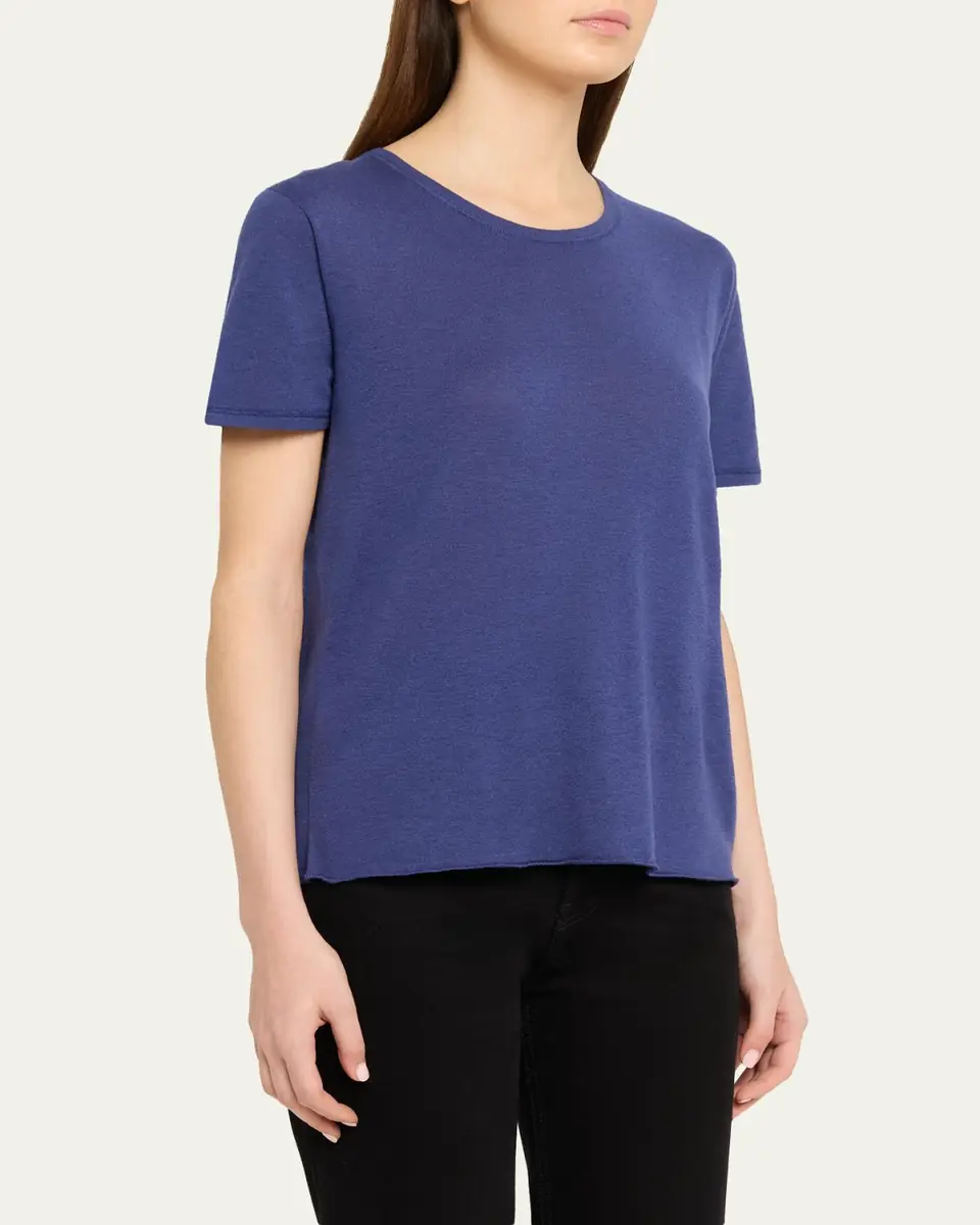 MAJESTIC FILATURES Machine Washable Cashmere Crewneck T-Shirt | Thumbnail 12 MAJESTIC FILATURES Machine Washable Cashmere Crewneck T-Shirt | Thumbnail 12