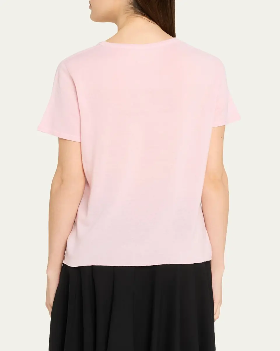 MAJESTIC FILATURES Machine Washable Cashmere Crewneck T-Shirt | Thumbnail 3 MAJESTIC FILATURES Machine Washable Cashmere Crewneck T-Shirt | Thumbnail 3