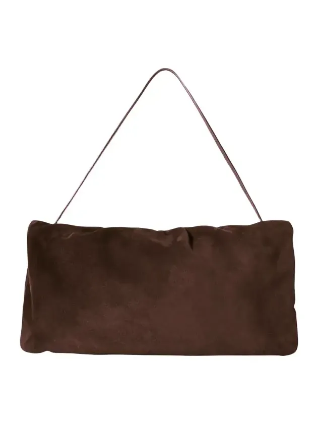 Bourse XL Shoulder Bag in Suede