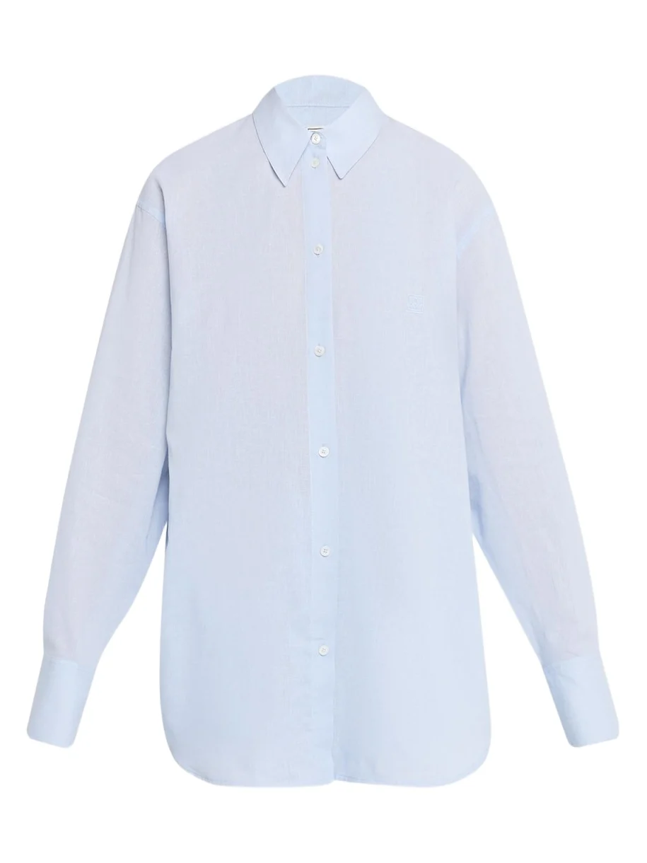 TOTEME Garderob Oversized Linen-Cotton Shirt