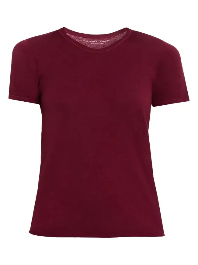 Machine Washable Cashmere Crewneck T-Shirt