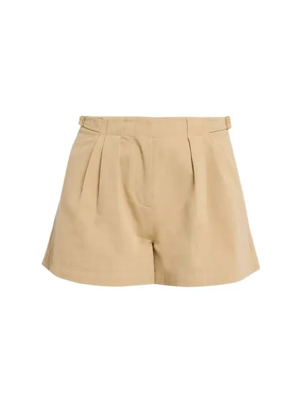 Kira Pleated Cotton Shorts Kira Pleated Cotton Shorts