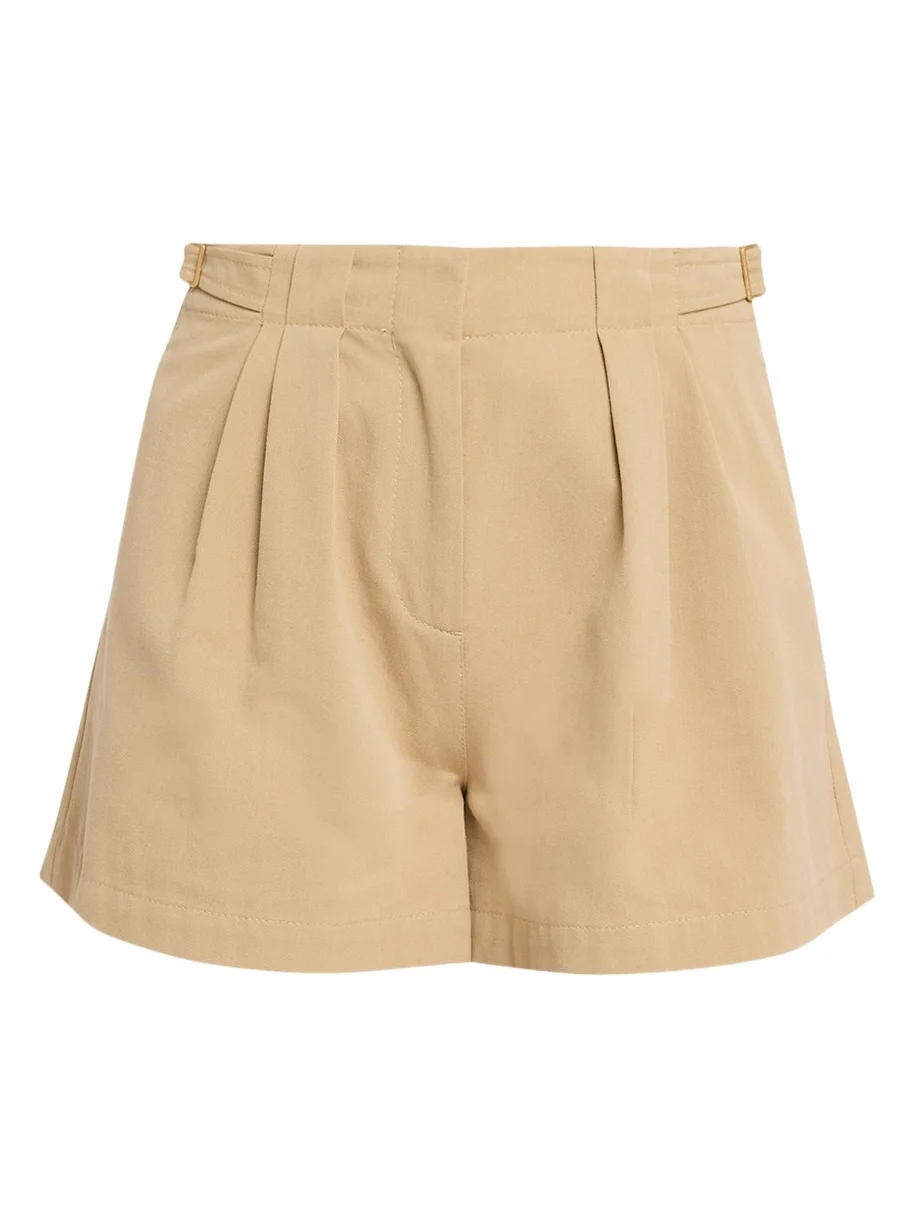 Kira Pleated Cotton Shorts Kira Pleated Cotton Shorts