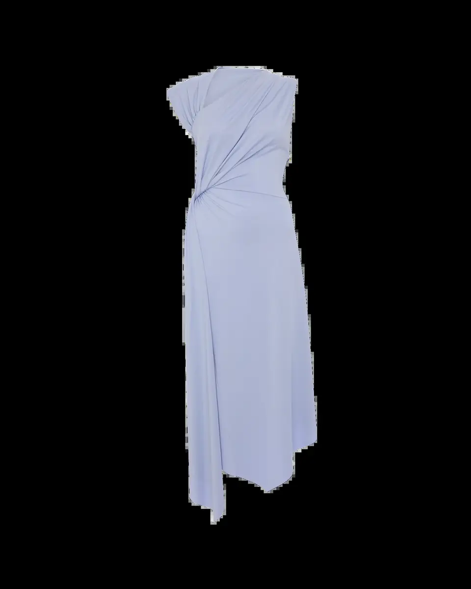 Victoria Beckham Sleeveless Twisted Asymmetric Midi Dress | Thumbnail 2