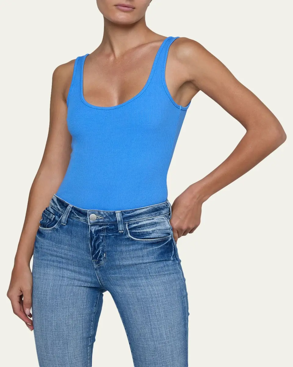 L'Agence Nica Scoop-Neck Tank Bodysuit | Thumbnail 8