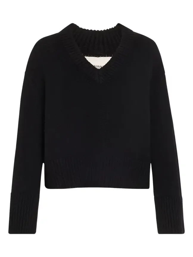Aletta V-Neck Cashmere Knit Sweater