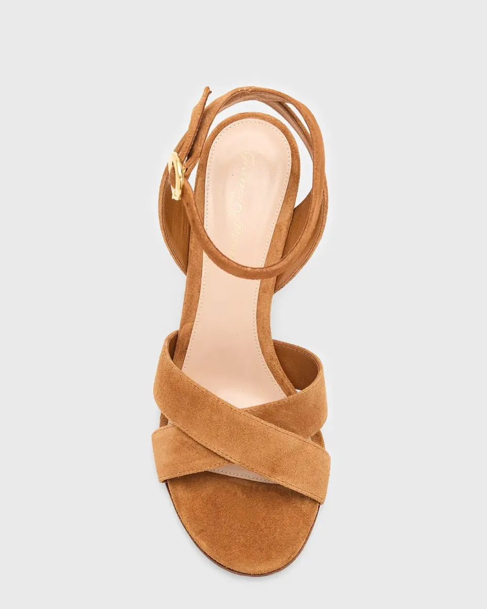Gianvito Rossi 85mm Suede Ankle-Strap Sandals | Thumbnail 3