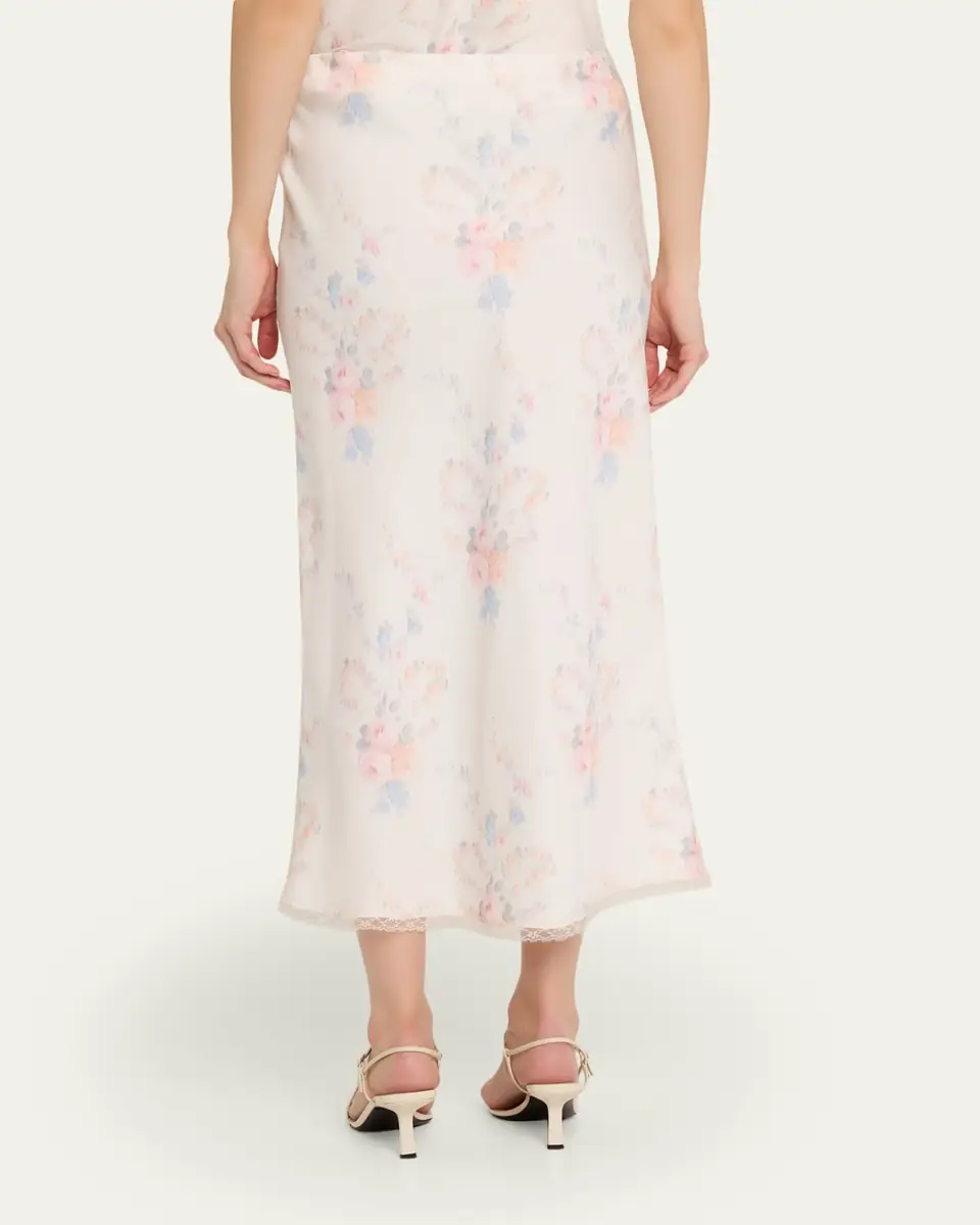 LoveShackFancy Kalo Satin Maxi Skirt | Thumbnail 3 LoveShackFancy Kalo Satin Maxi Skirt | Thumbnail 3