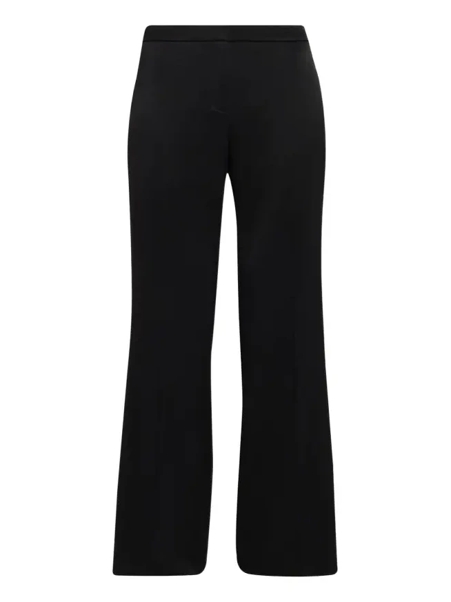 Kyra Flare-Leg Satin Pants