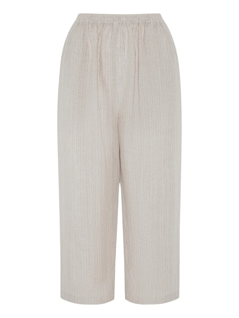Eskandar Metallic Linen Japanese Trousers