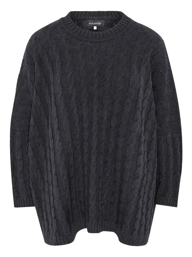 Round Neck Sweater - Long Length Round Neck Sweater - Long Length