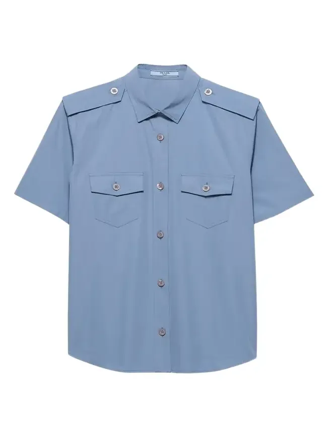 Short-Sleeve Cotton Utility Shirt Short-Sleeve Cotton Utility Shirt
