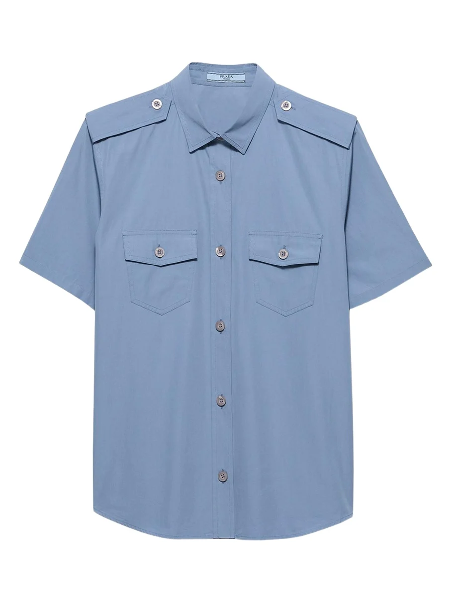 Short-Sleeve Cotton Utility Shirt Short-Sleeve Cotton Utility Shirt