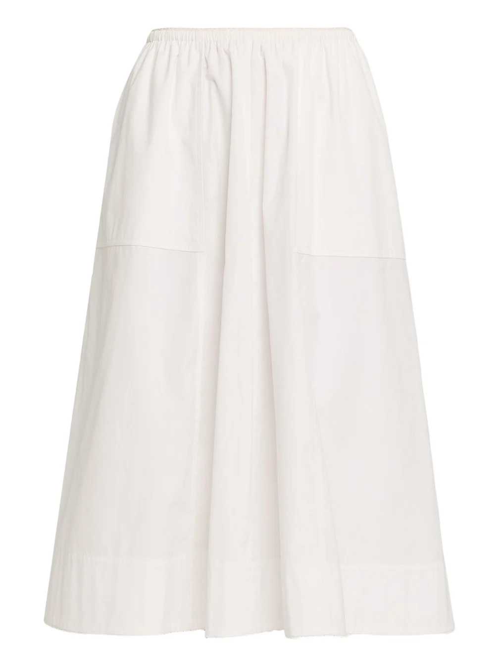 Scallop-Trim Poplin Midi Skirt Scallop-Trim Poplin Midi Skirt