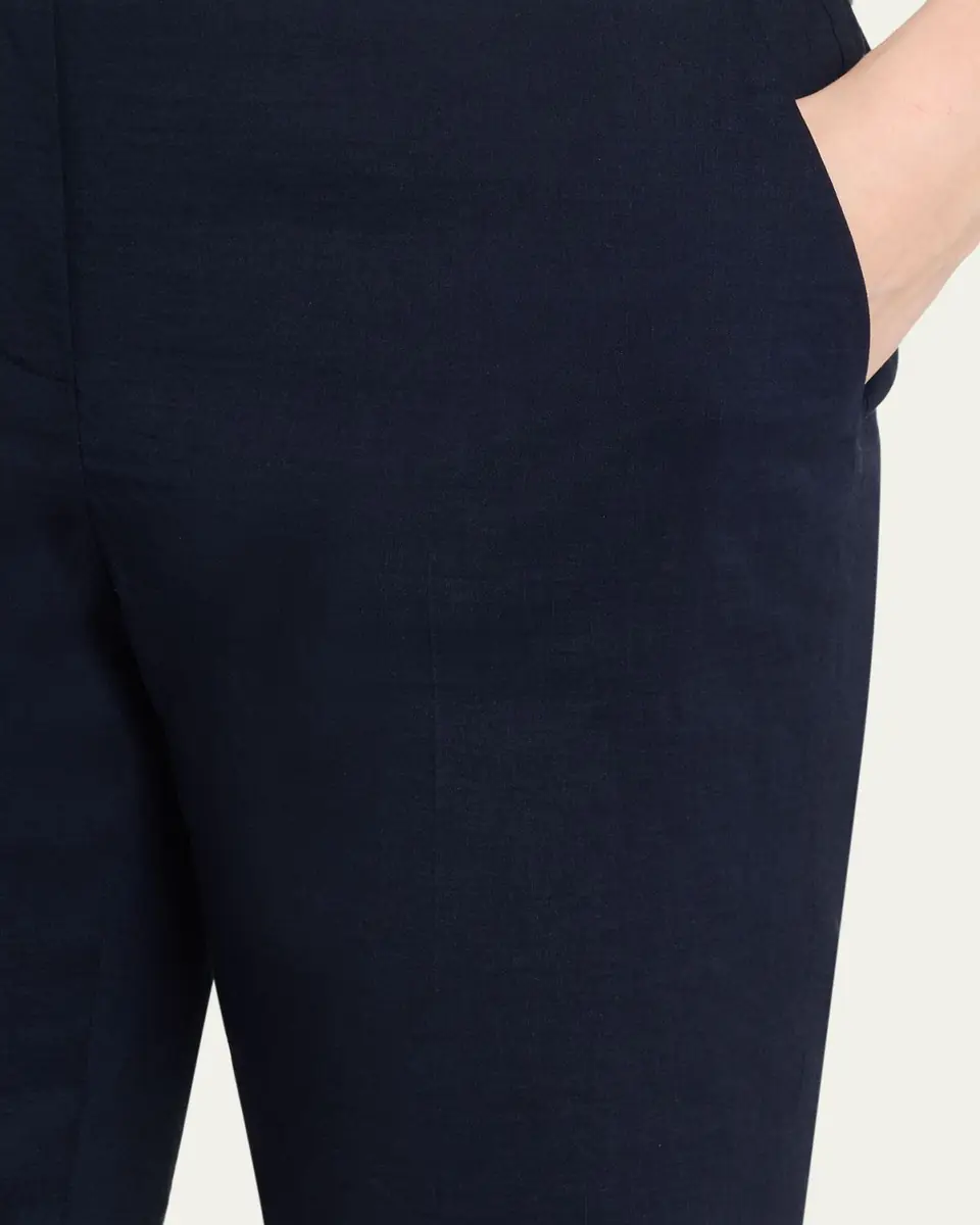 Theory Treeca Good Linen Cropped Pull-On Ankle Pants | Thumbnail 13 Theory Treeca Good Linen Cropped Pull-On Ankle Pants | Thumbnail 13
