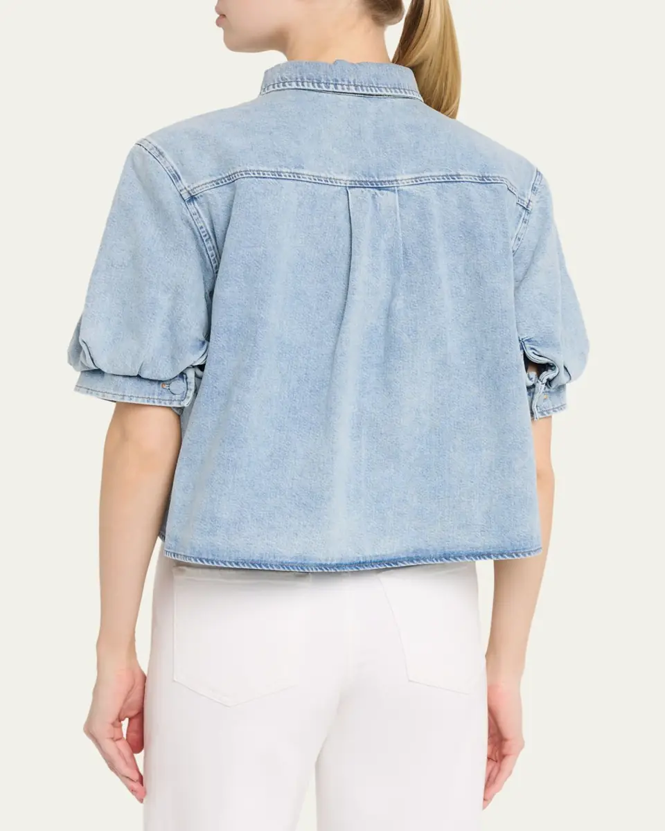 Frame The Billow Sleeve Top | Thumbnail 3 Frame The Billow Sleeve Top | Thumbnail 3