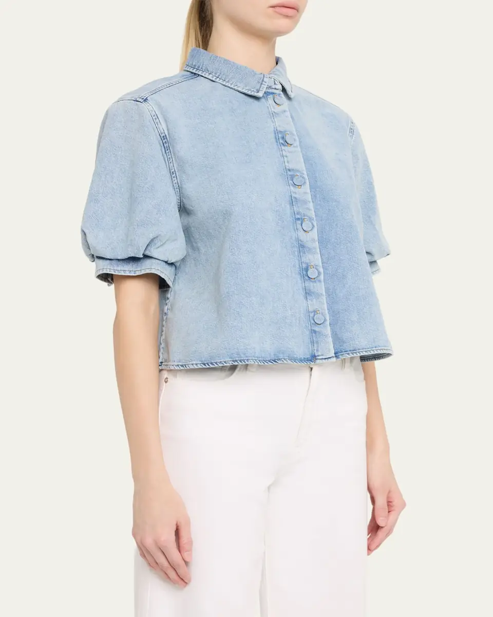 Frame The Billow Sleeve Top | Thumbnail 4 Frame The Billow Sleeve Top | Thumbnail 4