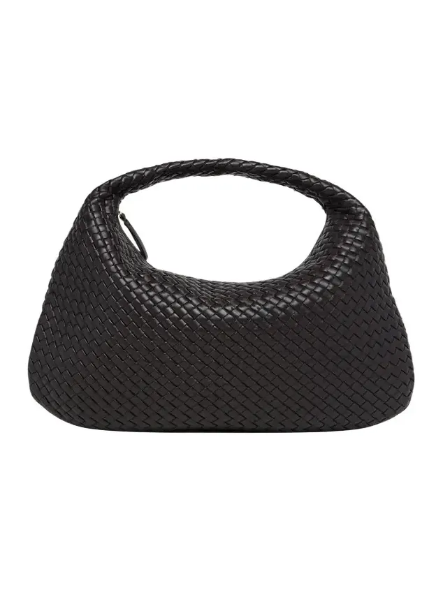Maxi Veneta Leather Shoulder Bag