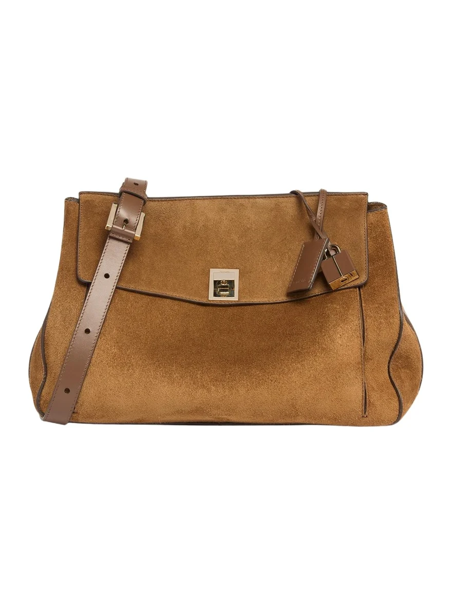 Smooth Suede Shoulder Bag Smooth Suede Shoulder Bag