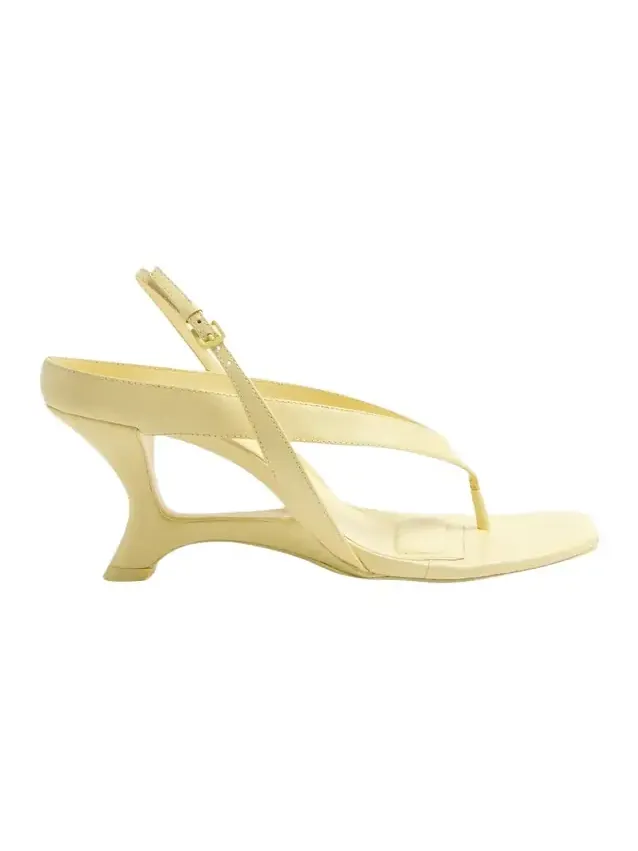 Darya Leather Wedge Thong Sandals Darya Leather Wedge Thong Sandals