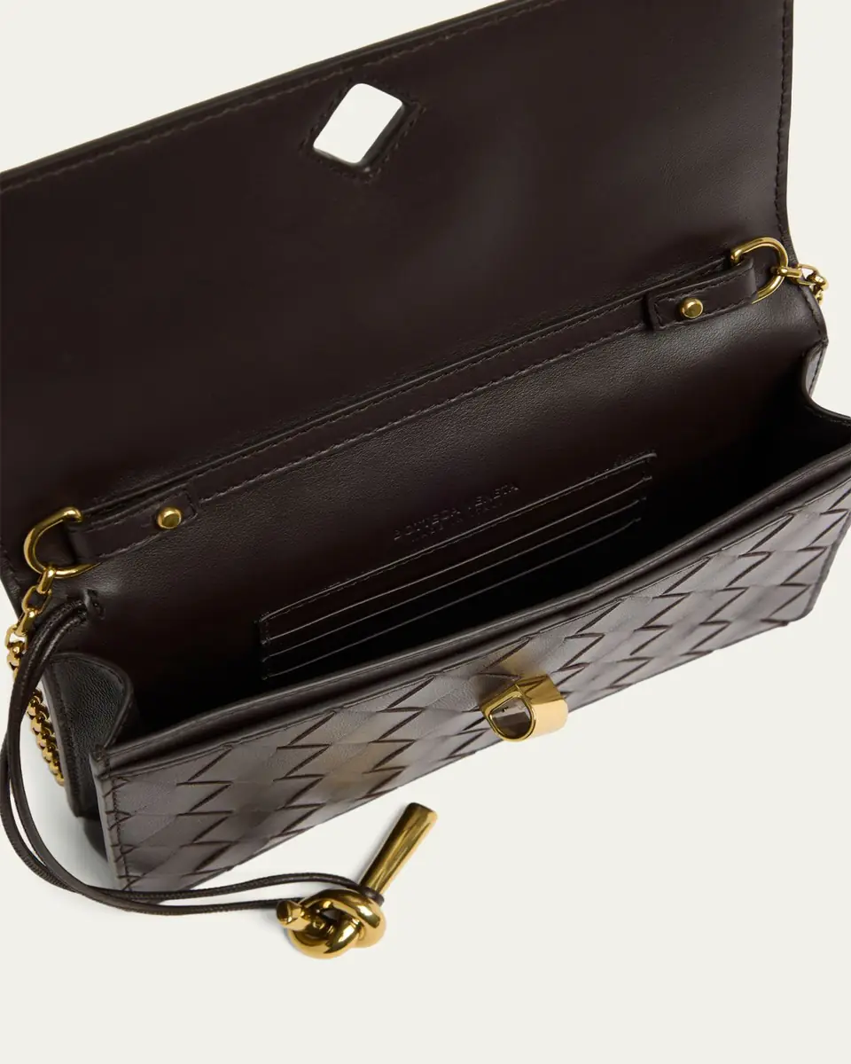 Bottega Veneta Andiamo Leather Chain Pouch Bag | Thumbnail 4 Bottega Veneta Andiamo Leather Chain Pouch Bag | Thumbnail 4