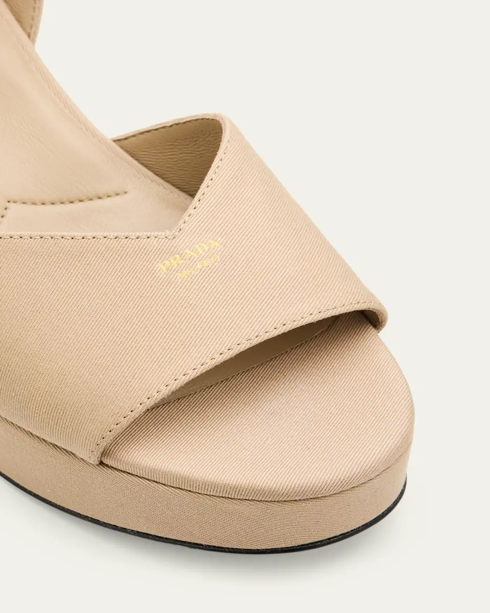 Prada 65mm Canvas Platform Sandals | Thumbnail 5 Prada 65mm Canvas Platform Sandals | Thumbnail 5