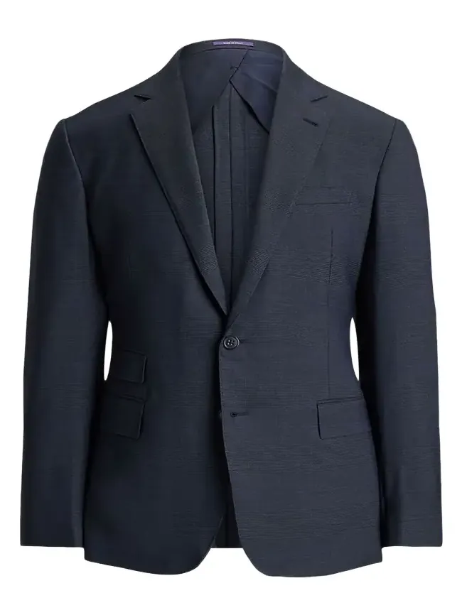 Men's Kent Hand-Tailored Glen Plaid Wool Suit