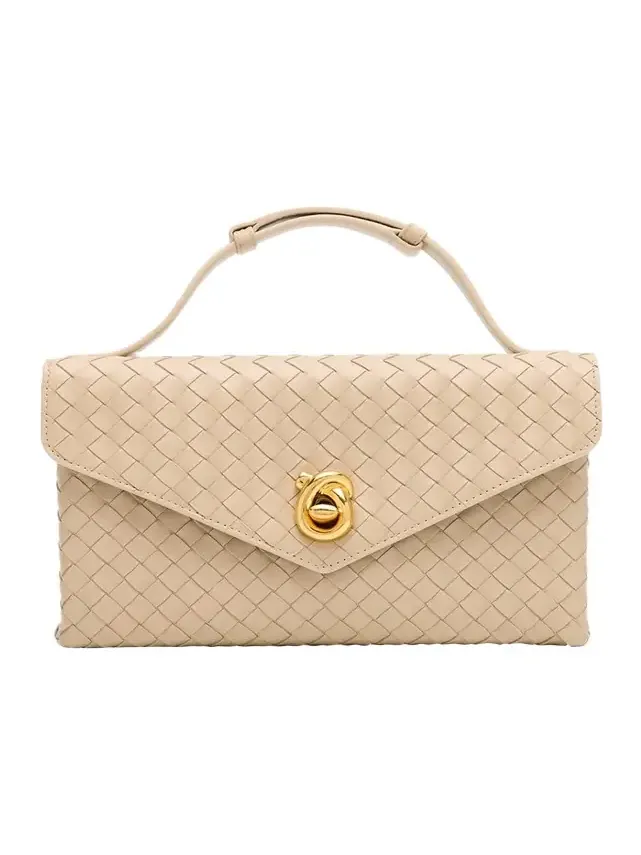 Knot Lock Leather Top-Handle Bag