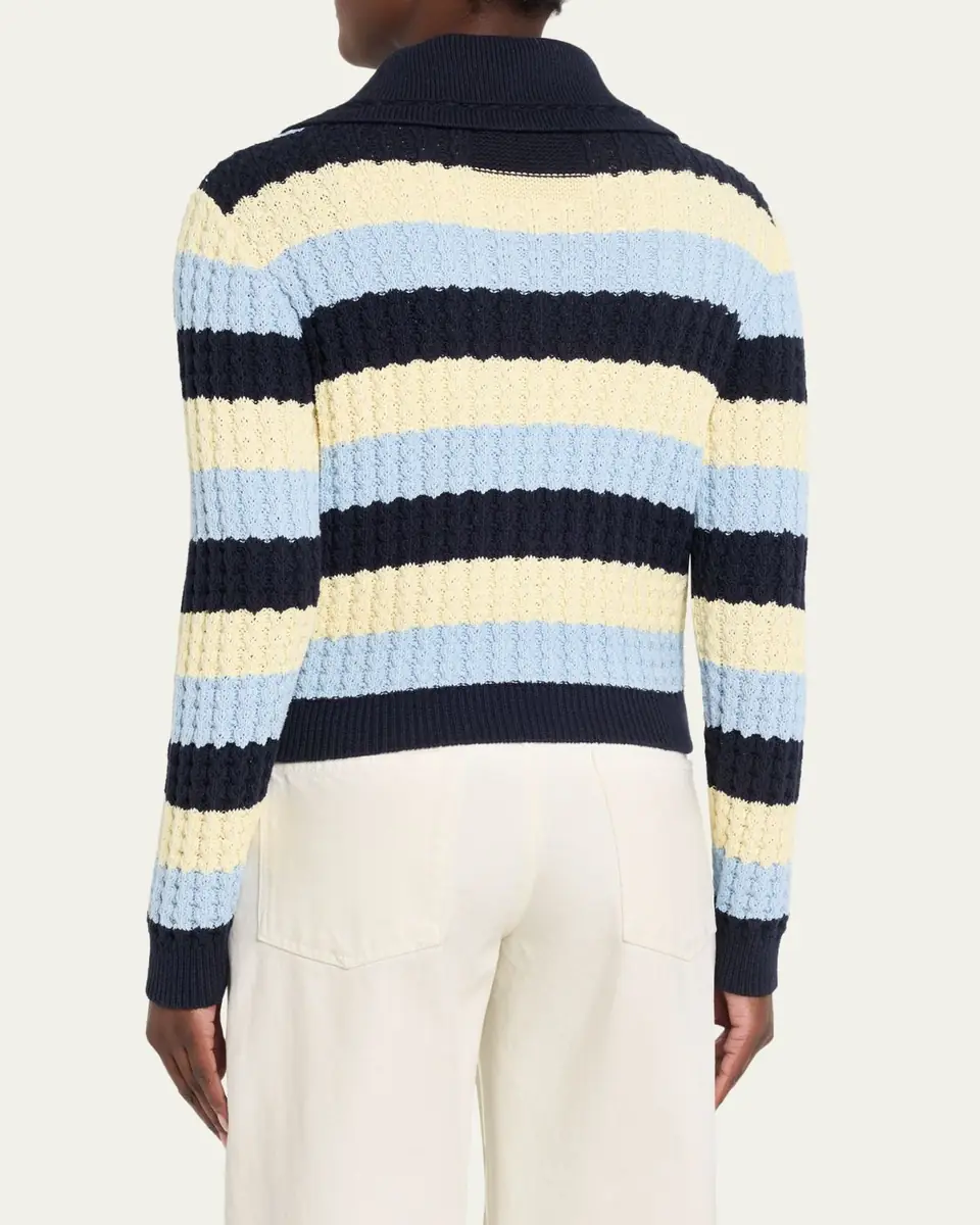 Guest In Residence Kirby Striped Cable-Knit Jacket | Thumbnail 3