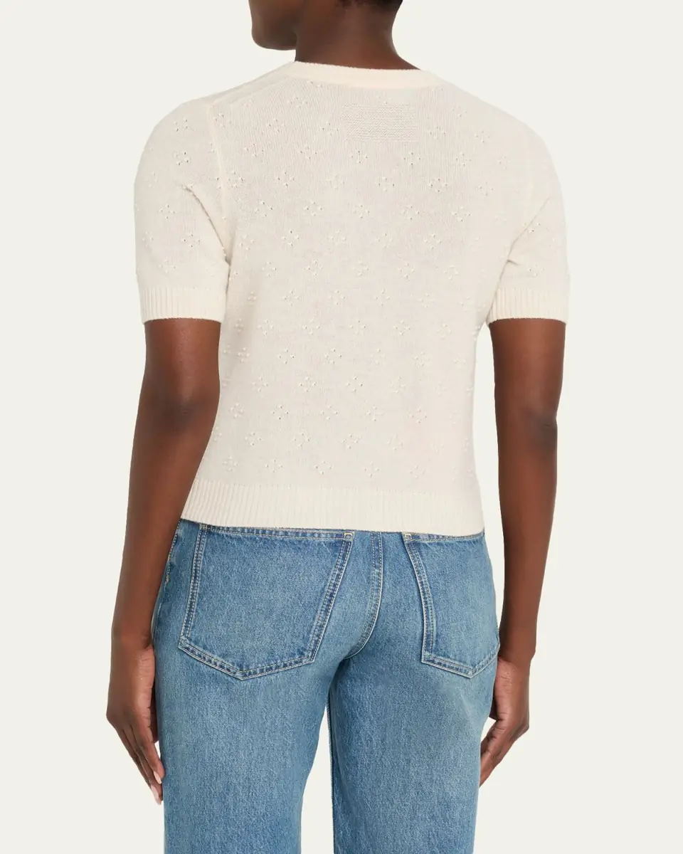 Guest In Residence Compass Cashmere Sweater Tee | Thumbnail 3 Guest In Residence Compass Cashmere Sweater Tee | Thumbnail 3