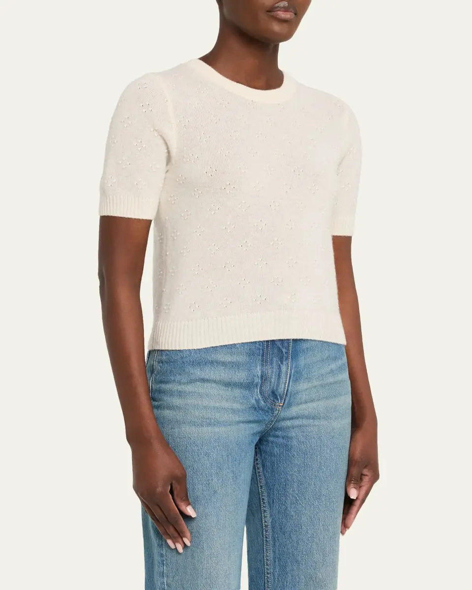 Guest In Residence Compass Cashmere Sweater Tee | Thumbnail 4 Guest In Residence Compass Cashmere Sweater Tee | Thumbnail 4