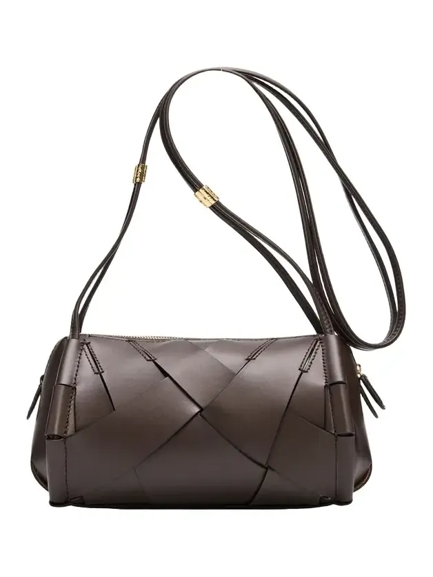 Charlotte Woven Leather Camera Bag