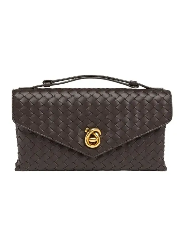 Bottega Veneta Knot Lock Leather Top-Handle Bag
