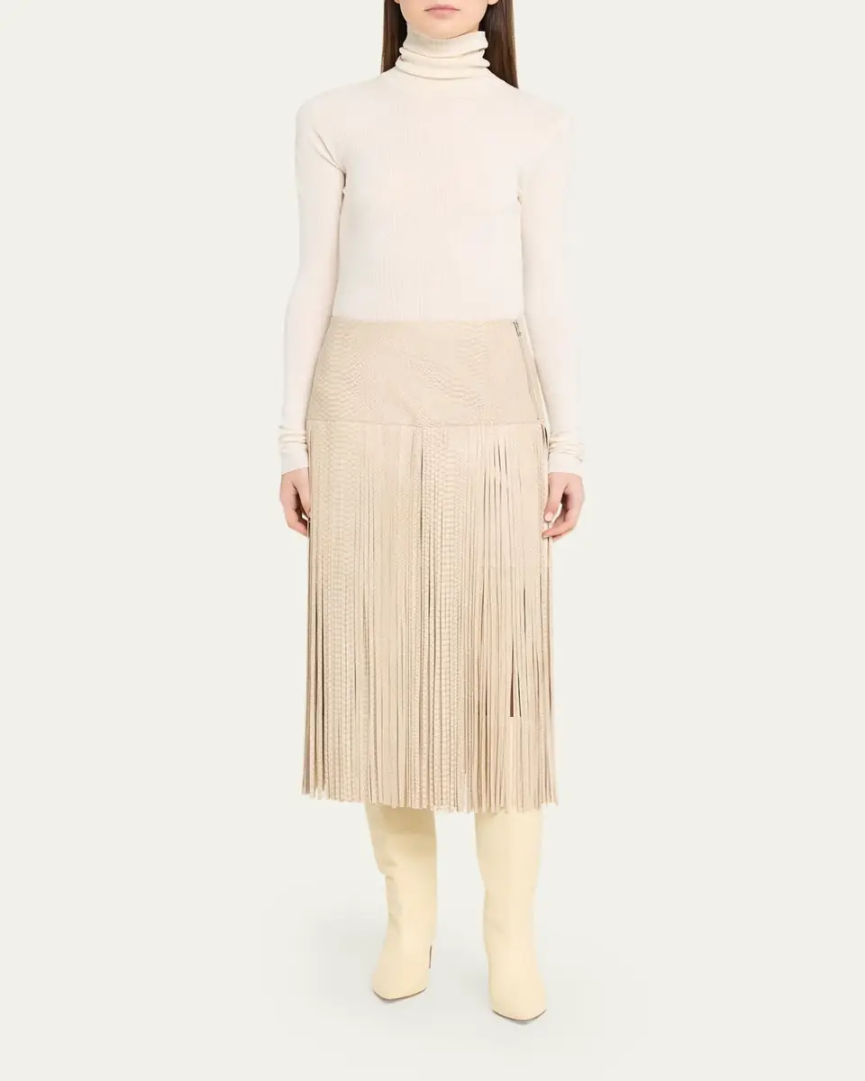 Kobi Halperin Parker Leather Fringe Skirt | Thumbnail 2 Kobi Halperin Parker Leather Fringe Skirt | Thumbnail 2