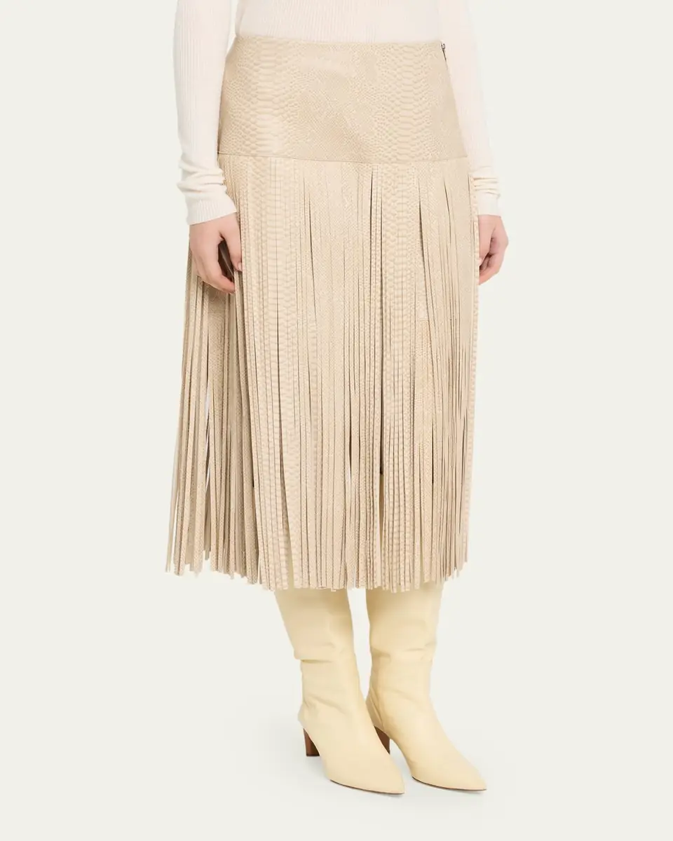 Kobi Halperin Parker Leather Fringe Skirt | Thumbnail 4 Kobi Halperin Parker Leather Fringe Skirt | Thumbnail 4