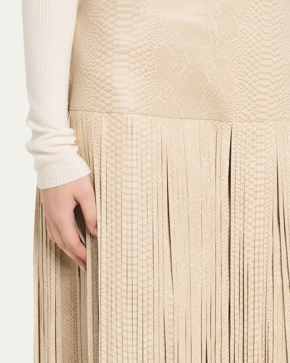 Kobi Halperin Parker Leather Fringe Skirt | Thumbnail 5 Kobi Halperin Parker Leather Fringe Skirt | Thumbnail 5