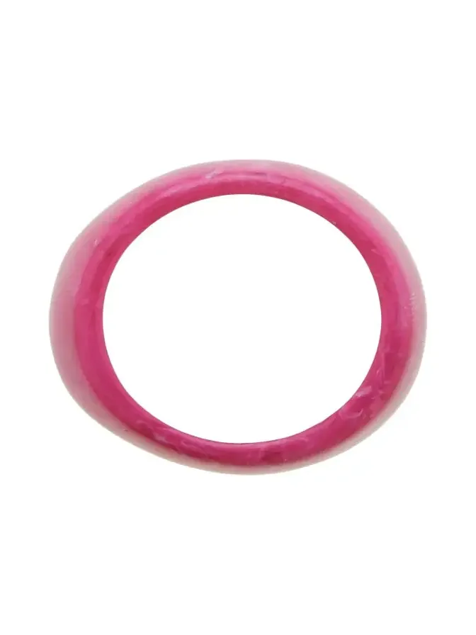 Bright Pink Resin Bangle