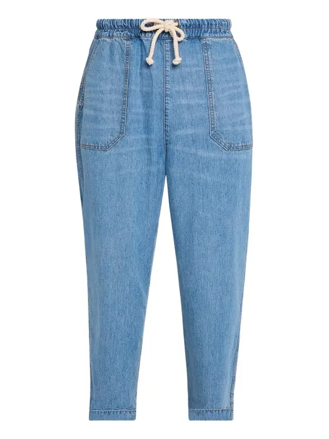 OFFICINE GÉNÉRALE Men's Wide-Leg Drawstring Trousers