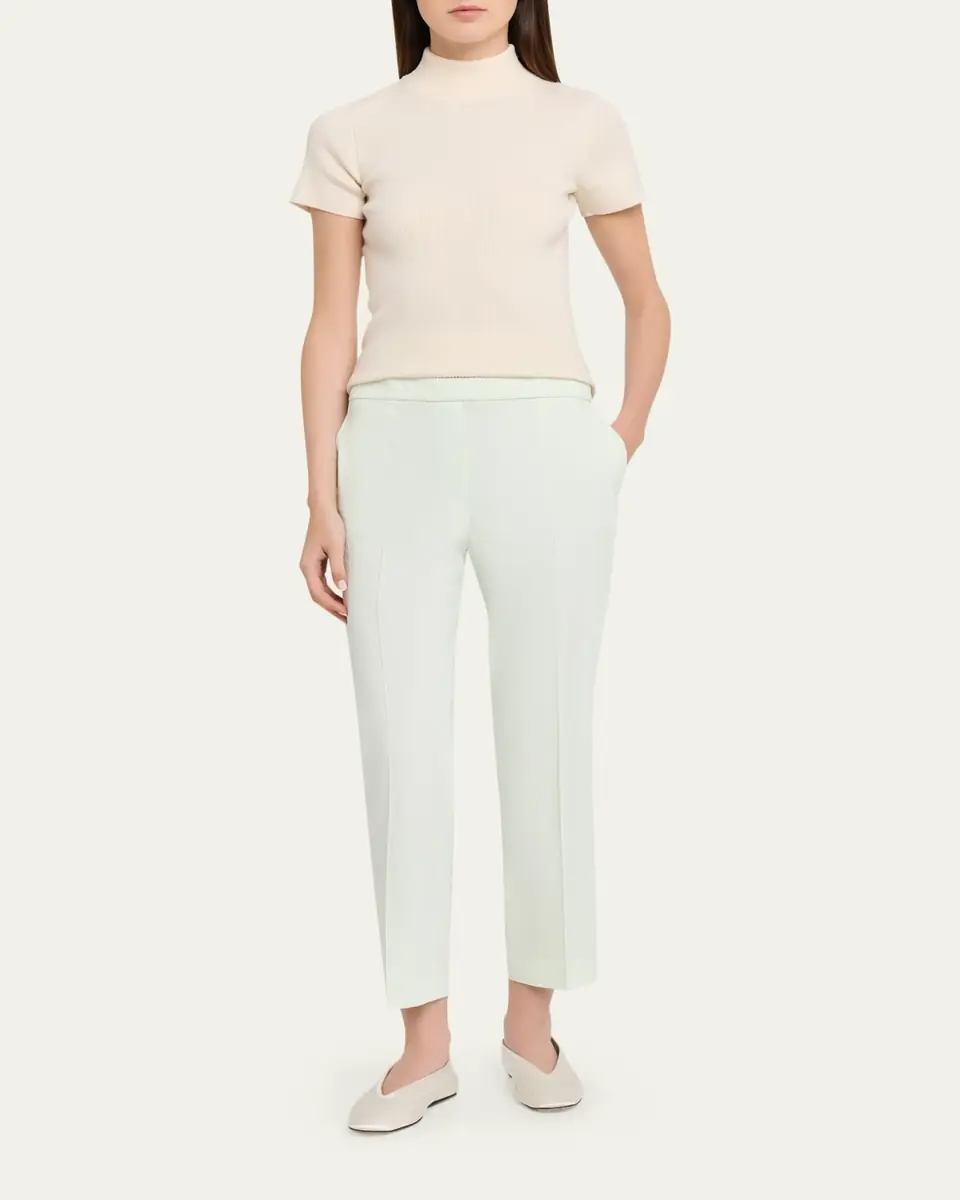 Theory Treeca Good Linen Cropped Pull-On Ankle Pants | Thumbnail 6 Theory Treeca Good Linen Cropped Pull-On Ankle Pants | Thumbnail 6