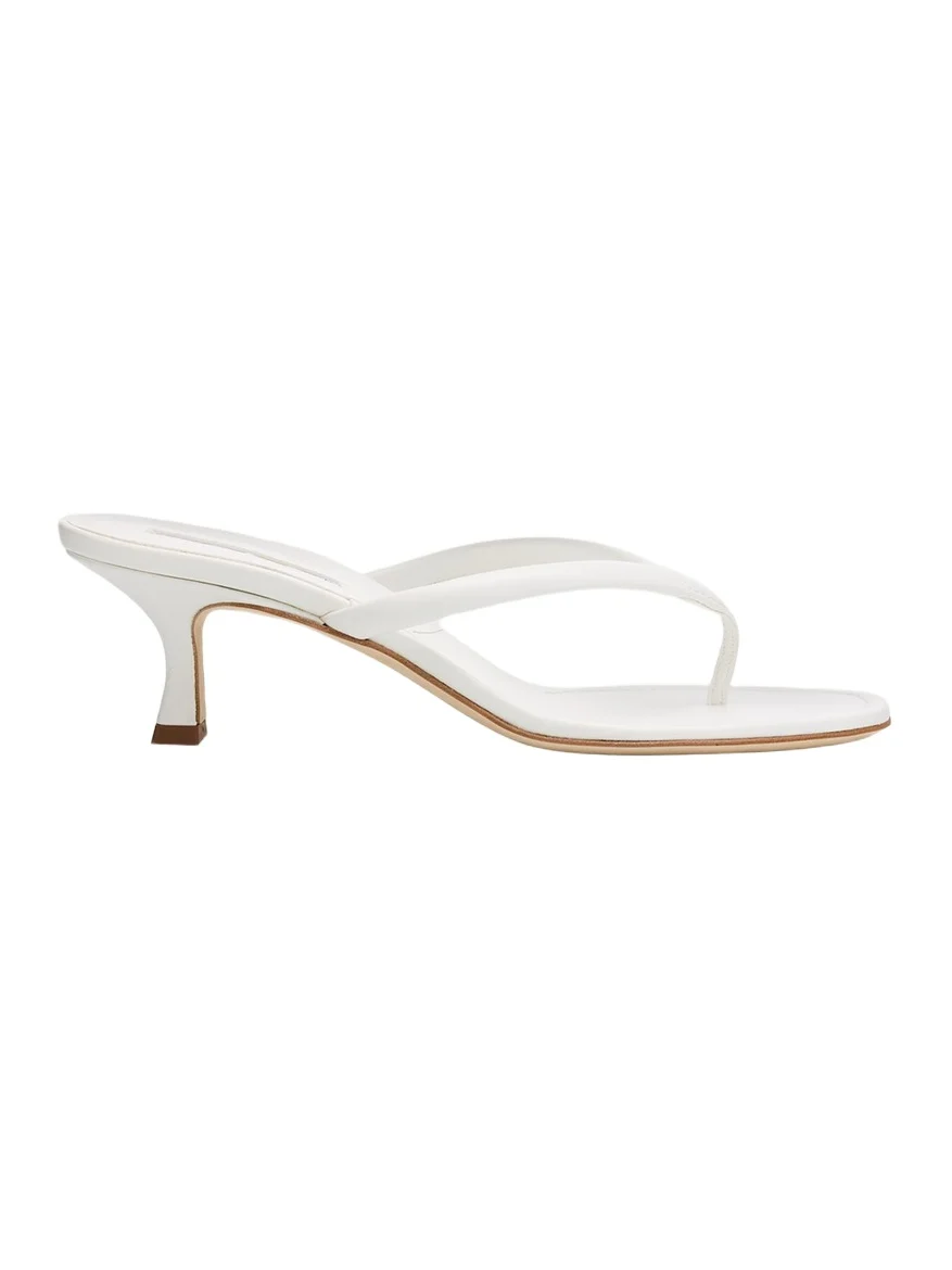 50mm Paterno Leather Thong Sandals