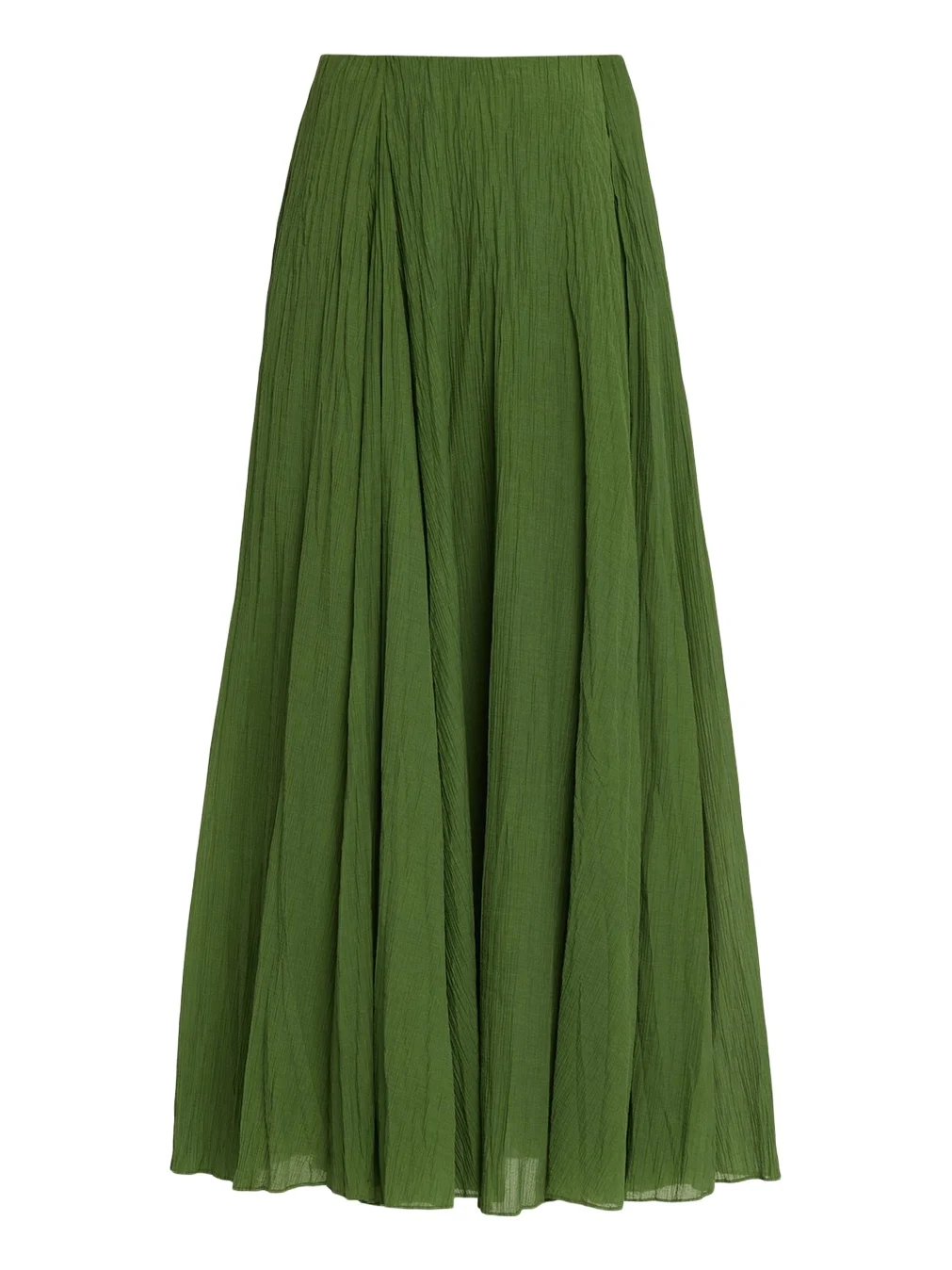 Crinkled Plissé Cotton-Blend Maxi Skirt Crinkled Plissé Cotton-Blend Maxi Skirt