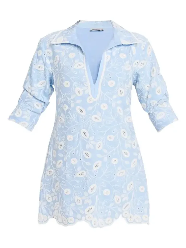 Freya Embroidered Mini Dress