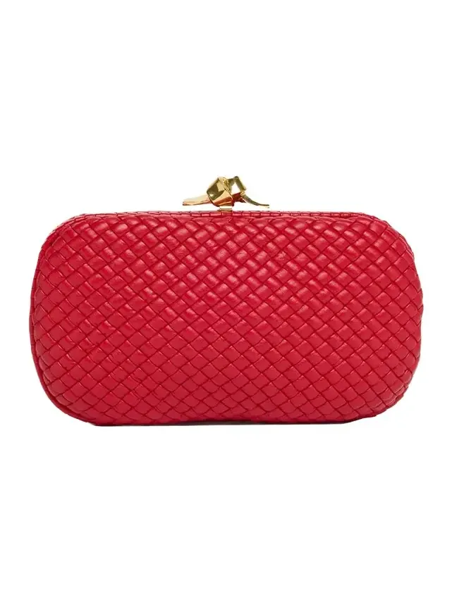Padded Leather Sculptural Knot Clutch Bag Padded Leather Sculptural Knot Clutch Bag