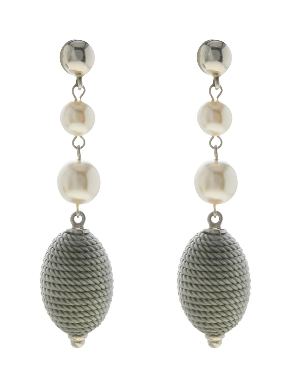 Long Drop Pearly Earrings