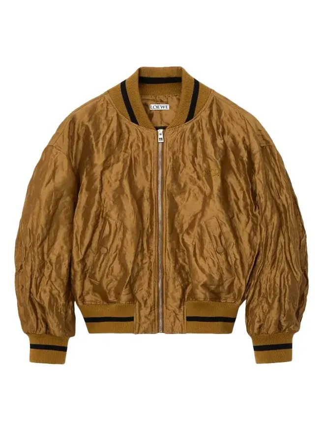 Satin Oversized Bomber Jacket Satin Oversized Bomber Jacket