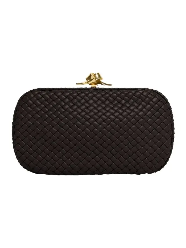 Padded Leather Sculptural Knot Clutch Bag Padded Leather Sculptural Knot Clutch Bag