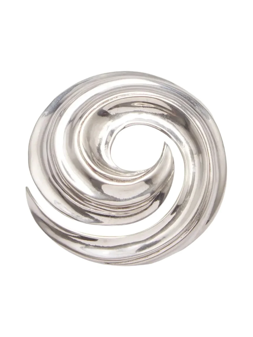Silvertone Swirl Pin